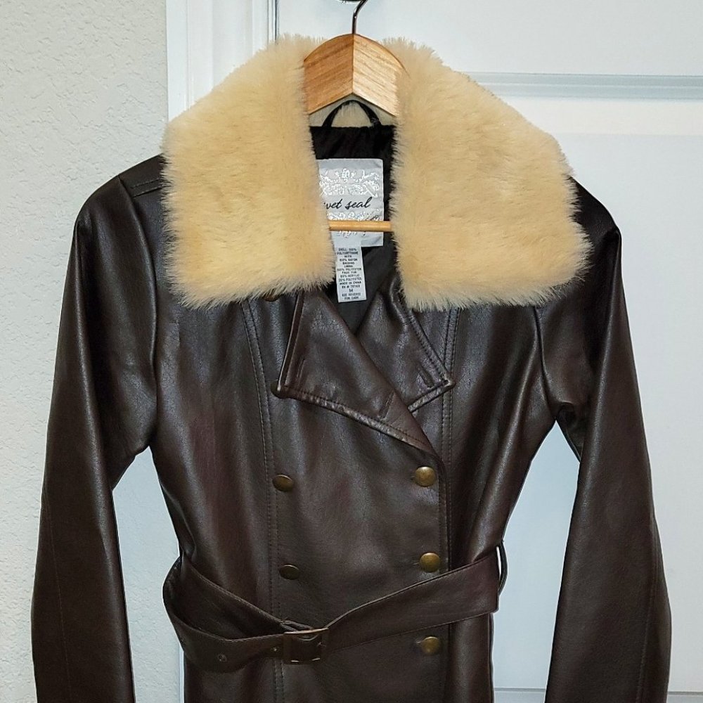 Bomber jacket, size M, dark brown